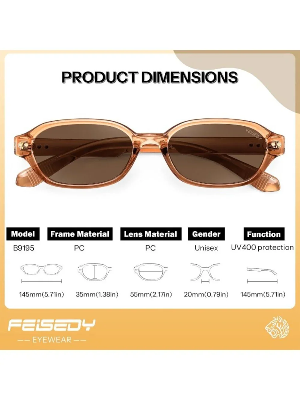 Retro Polarized Rectangle Sunglasses for Women & Men | Y2K 90s Style Sunnies